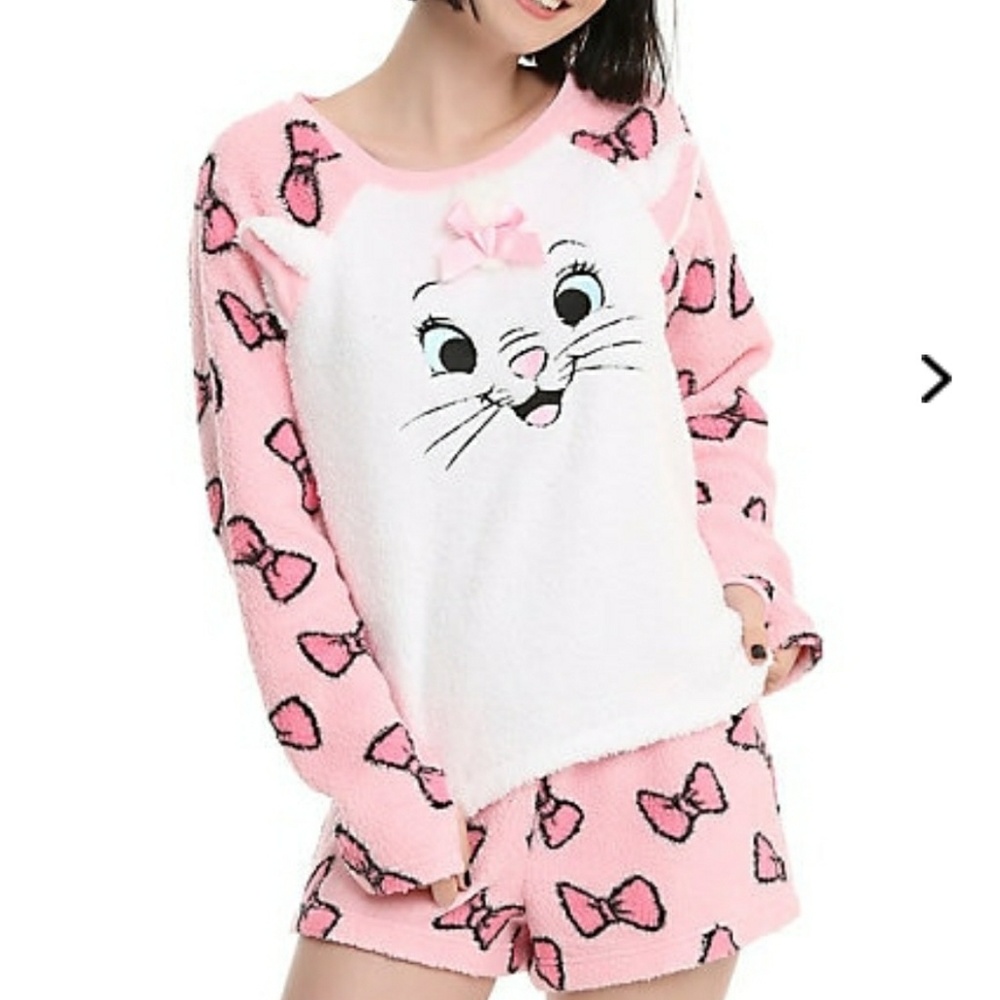Aristocats Marie Fuzzy Pajama Set